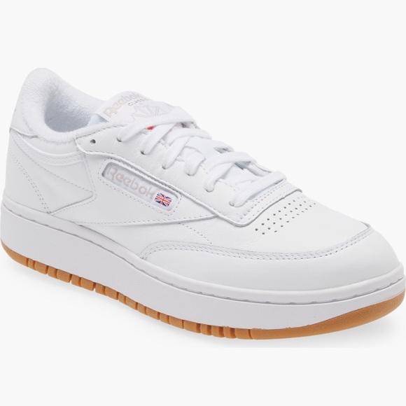 Reebok Shoes - Reebok Women Club C Double Platform Sneaker Size 8.5 White